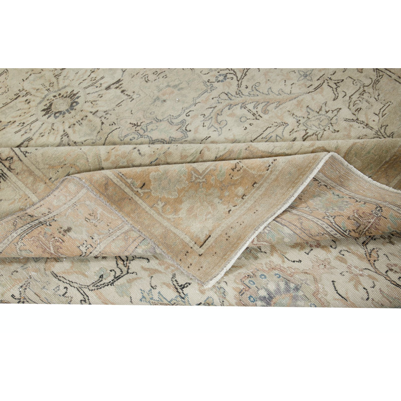 Hand Knotted Wool Floral Rug