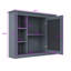 Armoire de salle de bain murale moderne Yanali avec miroir et rangement multi-tablettes-424947087