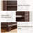 70" Tall Walnut Bookshelf,5 Tier Wooden Book Shelf with Adjustable Shelves & Wood Legs,Free Standing Farmhouse Bookcase with Open Display Storage,Vintage Bookshelves for Classroom, Office-1616187738