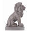 Statue de lion assis