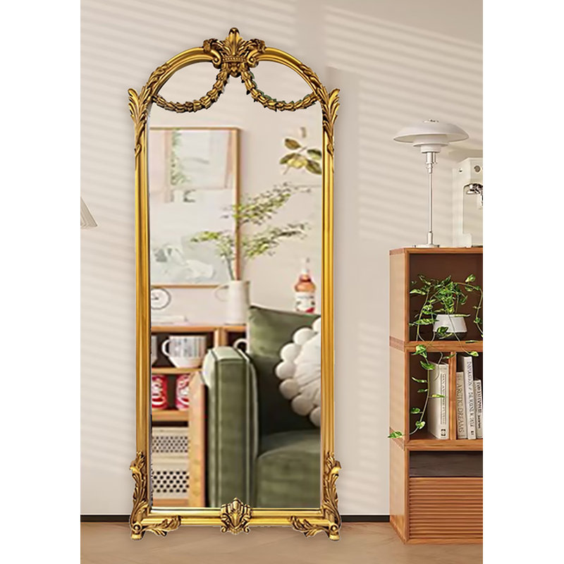 Miroir pleine grandeur de style européen, Doré