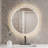 Hetem Round Crystal Bathroom LED Mirror Dimmable Wall Mounted LED Markup Mirror 3CCT-1262974290