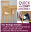Ahwahnee 2 - Person Drop Leaf Rubberwood Solid Wood Dining Set-70404221-70404222