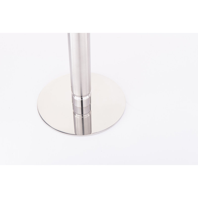 Bougeoir de table en acier inoxydable 4,5 po