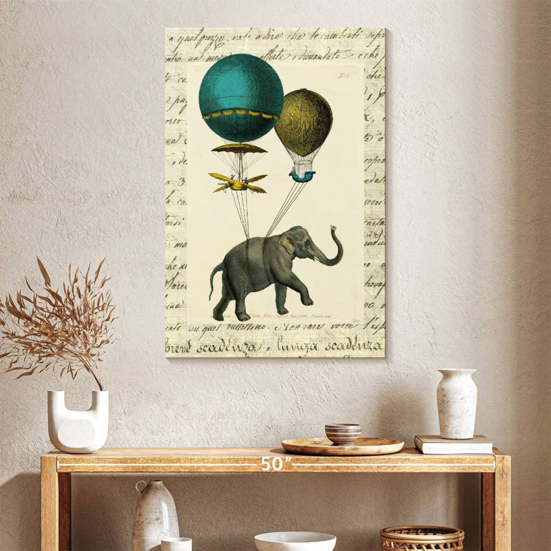 Elephant Ride, 39" H x 26" W