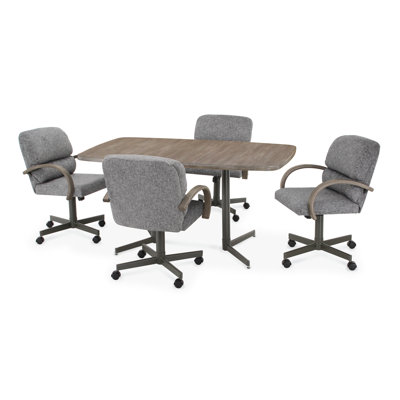 Extendable Double Pedestal Dining Set