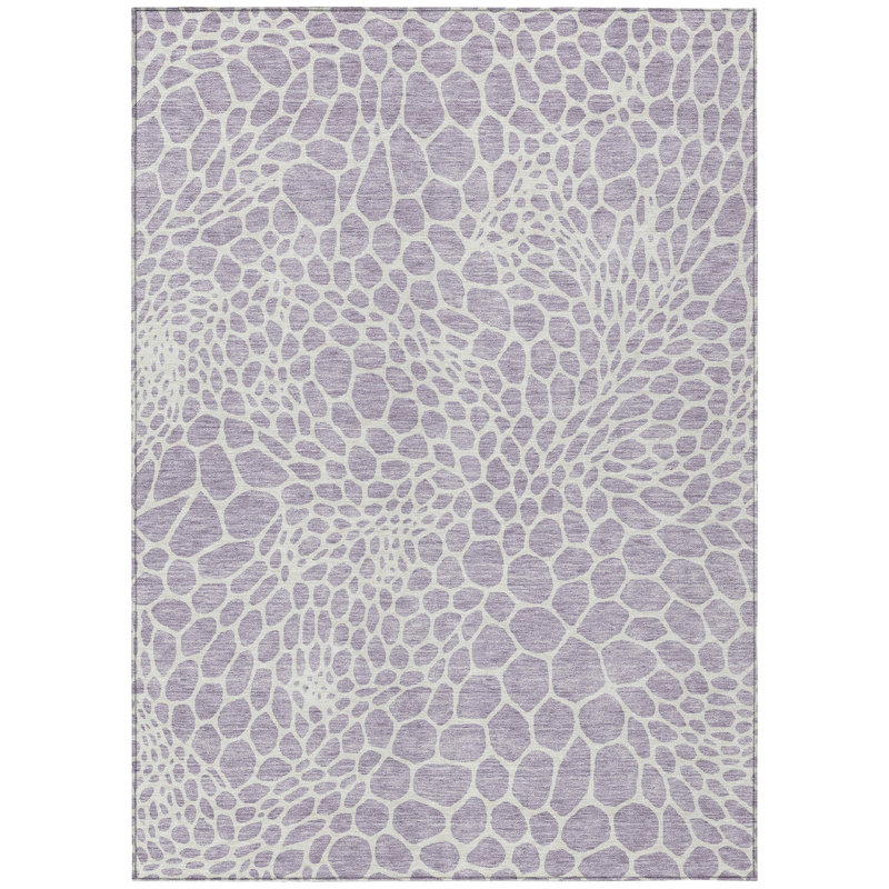 Colwart Flatweave Geometric Indoor / Outdoor Rug, Rectangle 2'6" x 3'10"