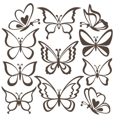 Adhésif décoratif papillon