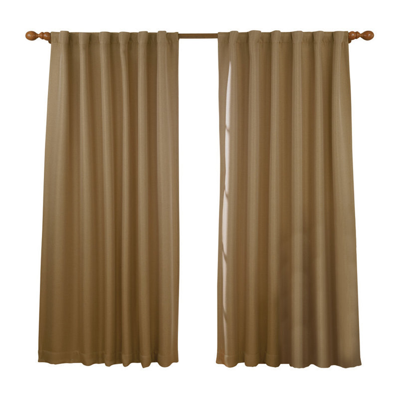 Blackout Curtain Single Panel, Wheat, 52" W x 84" L