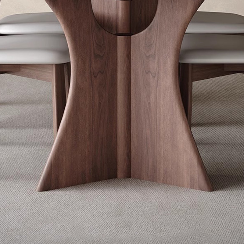 Ensemble de table de salle à manger unique en frêne, H 29,53 po x L 70,87 po x l 35,43 po