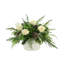 Rose, Evergreen And Cedar Holiday Arrangement