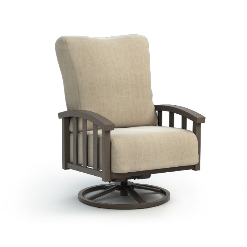 Liberty Outdoor Swivel Lounge Chair, Cast Ash, Niko