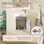 Meuble-lavabo suspendu de 40,6 cm (16 po) avec lavabo en céramique, porte à fermeture douce et rangement, blanc-984540753