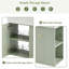 Meuble-lavabo flottant moderne de 21,6 po avec lavabo en céramique - parfait pour les petites salles de bain, rangement à droite-717668544