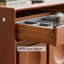Armoire de rangement pour bijoux en bois massif