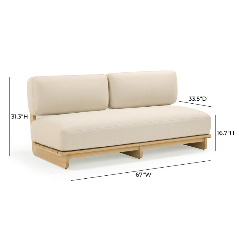 Cream Outdoor Lounge Sofa