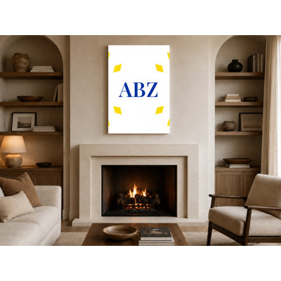 Art mural sur toile Aberdeen World Football City Luxury - jaune blanc bleu