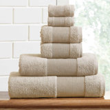 Modern Threads - Ensemble de serviettes 6 pièces 100% coton Zero Air Twist - Serviettes de bain, débarbouillettes et débarbouillettes - Super absorbant et à séchage rapide - 500 g / m² - Doux et moelleux