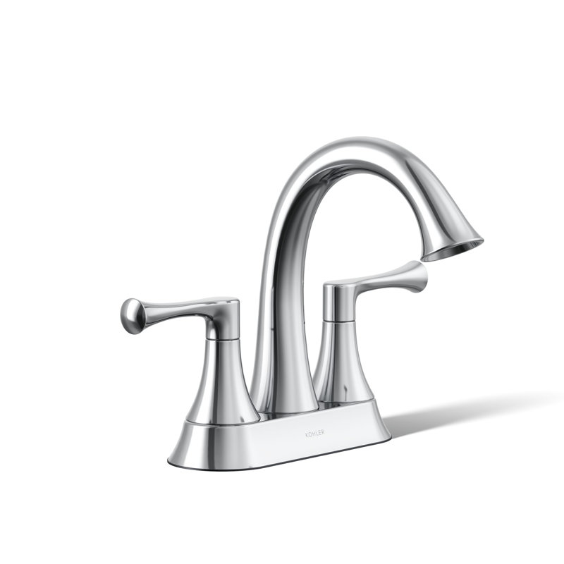 Buckley Centerset Bathroom Sink Faucet, 1.2 Gpm, Polished Chrome, 1.2 GPM