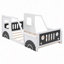 Lit plateforme en bois avec roulettes-409067534