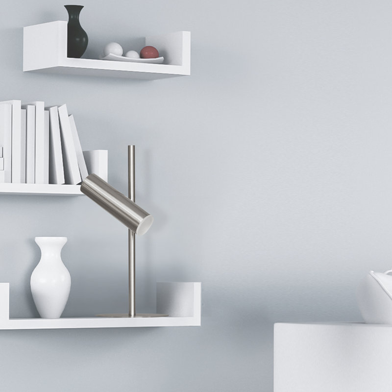 Lampe de bureau 19,75 po Tindell, Chrome satiné