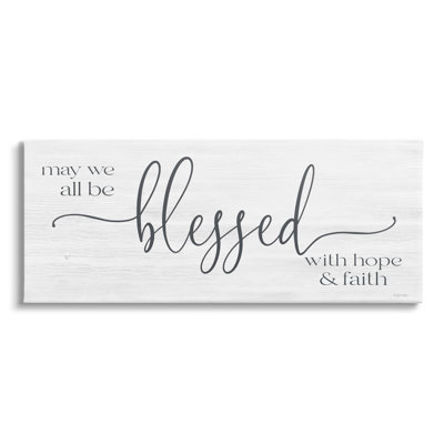 «Hope & Faith Blessed Calligraphy Birch», phrase par Susie Boyer