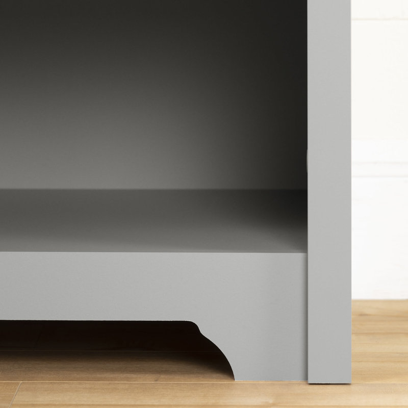 Table de chevet 1 tiroir Raelee, Gris tourterelle