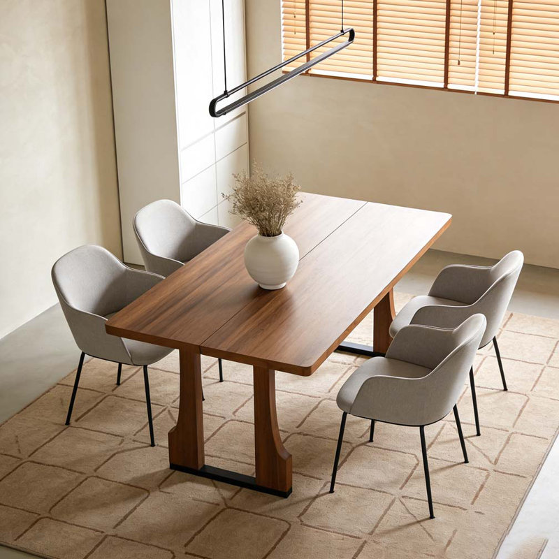 Table de salle à manger 63 ", Noyer