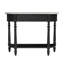 Danielle Marble 40" one- drawer Console Table-973153451