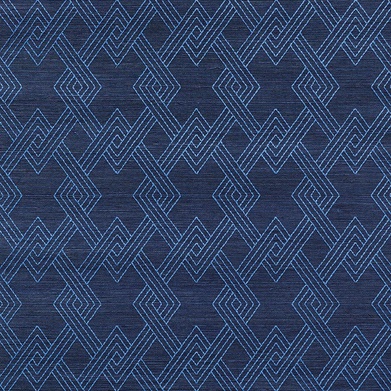 Hix Embroidered Sisal Wallpaper