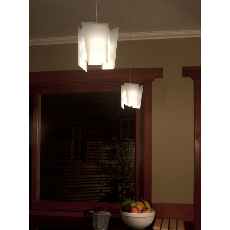 Levis 1 - Light LED Pendant, 3500K (Cool), Frosted Polymer