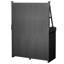 Poste de travail gris de 65 po, table de rangement en bois de sapin, armoire pour jardin, espace de rangement spacieux-1153462545