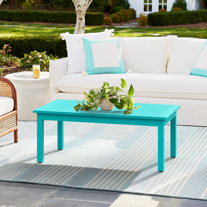 Table basse Nataska, Bleu Aruba