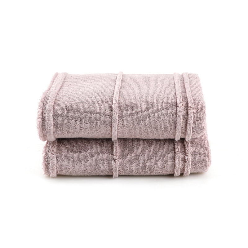 Luxurious Hand Towel Set (2 Pieces), Soft Lilac, 19.7 x 35.4 inches | 100% Microcotton, 15.9 oz/sq yd | Machine Washable at 104°F | Perfect for Bathroom & Spa Use, Ultra-Absorbent and Quick-Drying