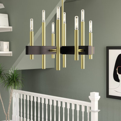 Lustre linéaire moderne Spoutnik à 8 lumières Oiti