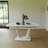 Expandable MDF Dining Table With U-Shaped Legs, Modern Industrial Style, Suitable For Home And Office Use, Durable And Stain-Resistant