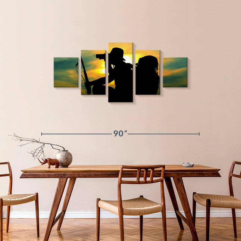 Hunter Scouting, 34" H x 74" W