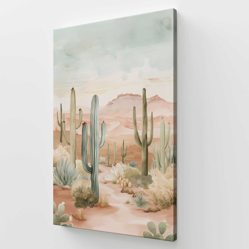 Cactus Waltz II, reproduction sur toile, Toile tendue, 54" H x 36" W x 1.25" D