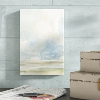 «Clouds Over The Marsh I» par Jennifer Goldberger - reproduction d'art