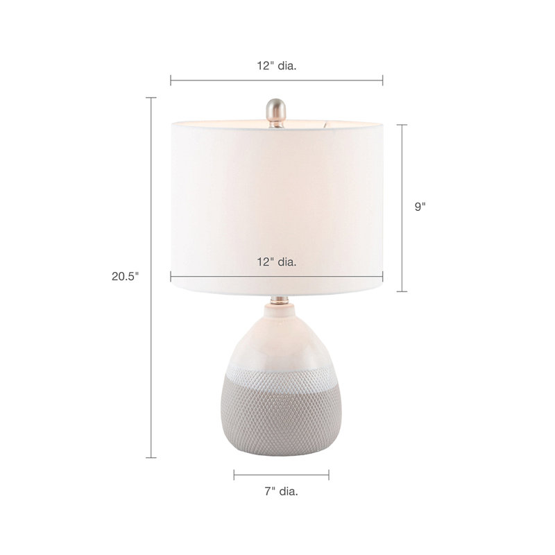 Driggs Ceramic Textured Table Lamp