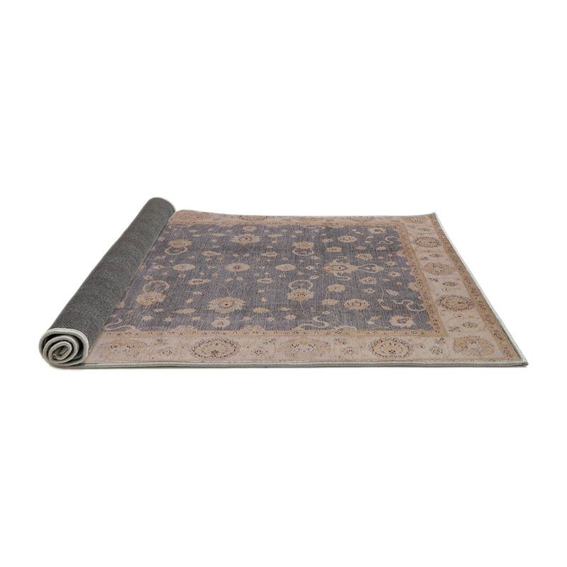Tapis oriental bleu / brun clair Lothen, Rond 4 pi