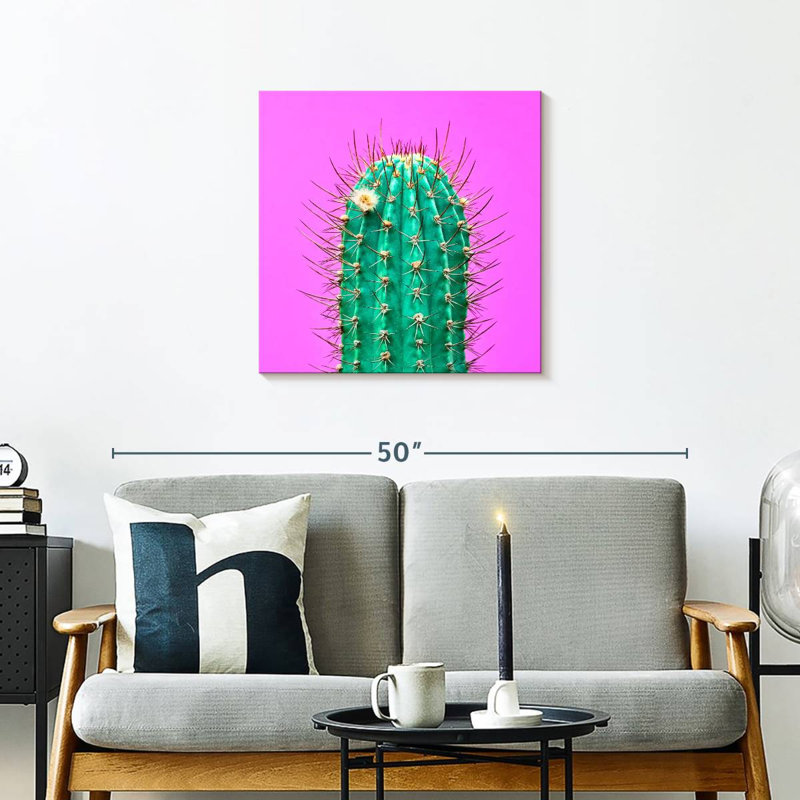 Harnek Floral Cactus, 24" H x 24" W