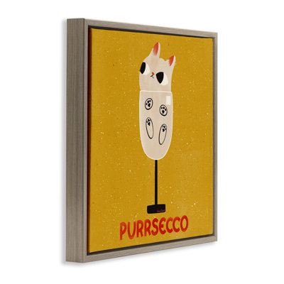 Cadre flottant pour chat Purrsecco, par Carrie Cantwell