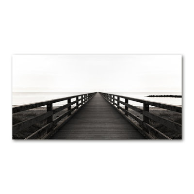 Wooden Pier - Wrapped Canvas Print