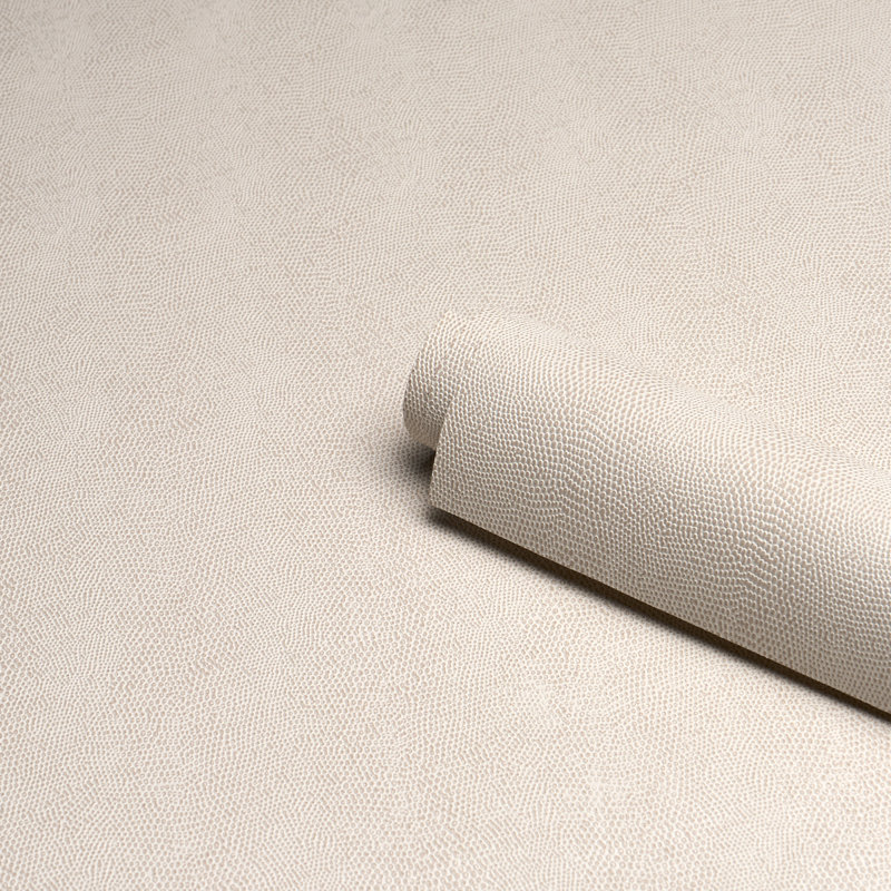 Snakeskin Vinyl Wallpaper Roll, Ivory