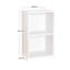 2 Tier Bookcase Cube Wooden Bookshelf-1992883460