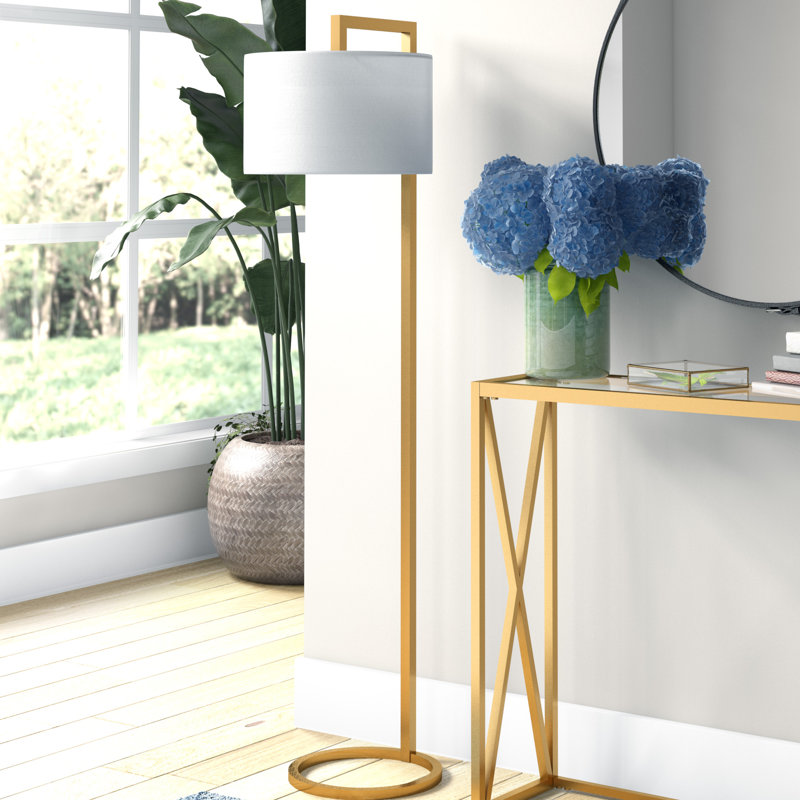 Lampe sur pied 64 po Grayson, Laiton