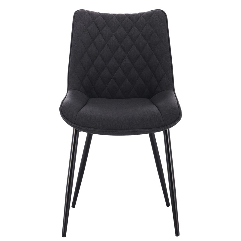 Zuri Upholstered Dining Chair, Dark Grey