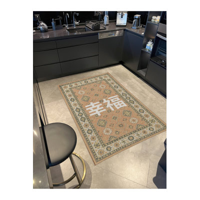 Tapis beige tissé traditionnel Mosso