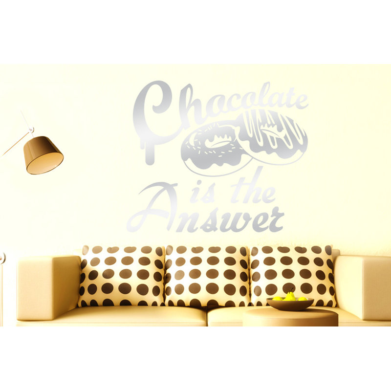 Food & Beverage Wall Decal, Large, Shiny Silver